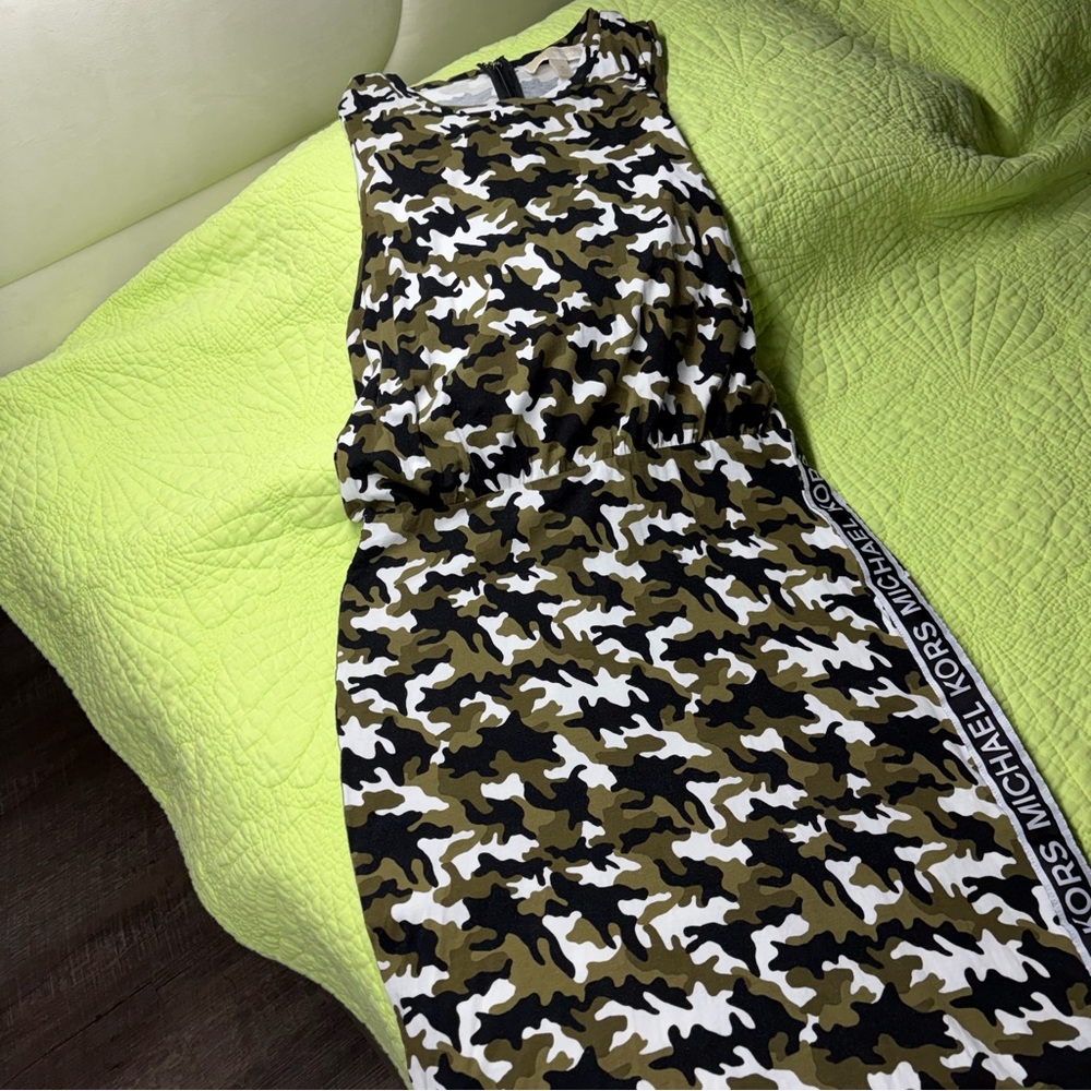 Michael Kors like new camo dress size medium